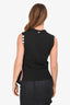 Thom Browne Grey Cashmere 4-Bar Striped Knit Sweater Vest Size 42