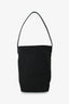 The Row Black Canvas/Leather 'N/S Park' Medium Tote Bag