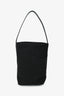 The Row Black Canvas/Leather 'N/S Park' Medium Tote Bag