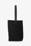 The Row Black Canvas/Leather 'N/S Park' Medium Tote Bag
