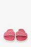 Valentino Pink Leather Rockstud Spike Slides Size 37.5