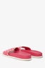 Valentino Pink Leather Rockstud Spike Slides Size 37.5
