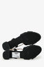 Prada Black Patent Saffiano Leather Kitten Heels Size 37.5