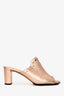 Jimmy Choo Metallic Rose Gold Studded 'Myla' Mules Size 38