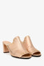 Jimmy Choo Metallic Rose Gold Studded 'Myla' Mules Size 38