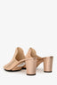 Jimmy Choo Metallic Rose Gold Studded 'Myla' Mules Size 38