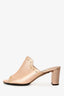Jimmy Choo Metallic Rose Gold Studded 'Myla' Mules Size 38