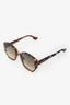 Christian Dior Tortoise Shell 'DiorAddict2' Geometric Sunglasses