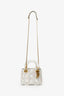 Christian Dior 2017 White Beaded Fringe Mini Lady Dior