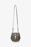 Chloe x Rithika Merchant Black/Multicolour Leather Floral Print Mini Bijou Drew Bag