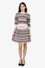 Pre-Loved Chanel™ Pink Knit Cut-out Sweater With Mini Skirt Set Size 36