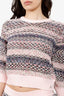 Pre-Loved Chanel™ Pink Knit Cut-out Sweater With Mini Skirt Set Size 36