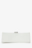 Balenciaga White Grained Leather Small Hourglass Bag With Strap