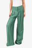 Veronica Beard Green Printed Wide Leg Pants Size 4