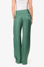 Veronica Beard Green Printed Wide Leg Pants Size 4