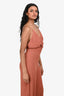 Ba&sh Rust Gold Chain Wide Leg Jumpsuit Size 36