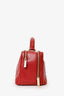 Pre-Loved Chanel™ 2017-18 Red Quilted Lambskin Trendy CC Bowling Bag