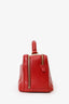 Pre-Loved Chanel™ 2017-18 Red Quilted Lambskin Trendy CC Bowling Bag