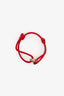 Cartier 18k Tri Tone Gold Trinity Red SilkCord Bracelet