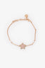 Christian Dior Gold-Finish Metal Pearl/Crystal Petit CD Lucky Baroque Bracelet