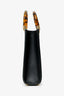 Fendi Black FF Embossed Leather Mini Sunshine Shopper Tote