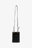 Fendi Black FF Embossed Leather Mini Sunshine Shopper Tote