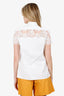 Valentino Cotton Lace Panel Blouse Size 12
