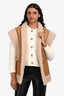 A.L.C Pecan Shearling Sutton Vest Size XS