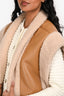 A.L.C Pecan Shearling Sutton Vest Size XS