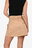 Marissa Webb Beige Wrap Around Mini Skirt Size 2