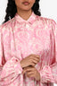 Maje Pink/Cream Paisley Print Blouse Size 2