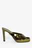 Fendi Green Translucent Sequin Embellished Heels Size 37