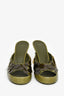 Fendi Green Translucent Sequin Embellished Heels Size 37