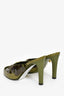 Fendi Green Translucent Sequin Embellished Heels Size 37