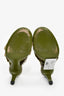 Fendi Green Translucent Sequin Embellished Heels Size 37
