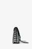 Proenza Schouler Black/White Leather Geometric Print Clutch