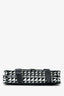 Proenza Schouler Black/White Leather Geometric Print Clutch