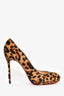 Christian Louboutin Leopard Print Pony Hair Heels Size 40