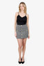 L'Agence Black/White Button Down Mini Skirt Size 4