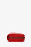 Gucci Red Leather GG Marmont Zippy Wallet