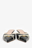 Valentino Black Leather VLogo Kitten Heels Size 42