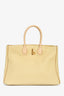 Burberry Beige Leather Medium Rocking Horse Tote Bag