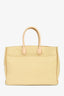 Burberry Beige Leather Medium Rocking Horse Tote Bag