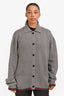 Gucci 2025 Grey Wool/Cashmere Blend Web Button Down Cardigan Size XL