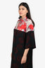 Dries Van Noten Multicolour Floral Print Button Down Shirt Dress Size M