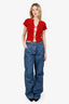 Coperni Blue Denim Cargo Jeans Size XS