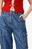 Coperni Blue Denim Cargo Jeans Size XS