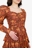 Ulla Johnson Brown Naiya Tiered Ruffle Dress Size 4
