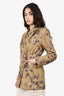 Ganni Brown Jacquard Brocade Blazer Size 34
