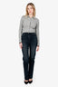 Khaite Navy Denim Straight Leg Jeans Size 26